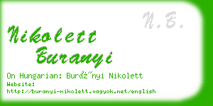 nikolett buranyi business card